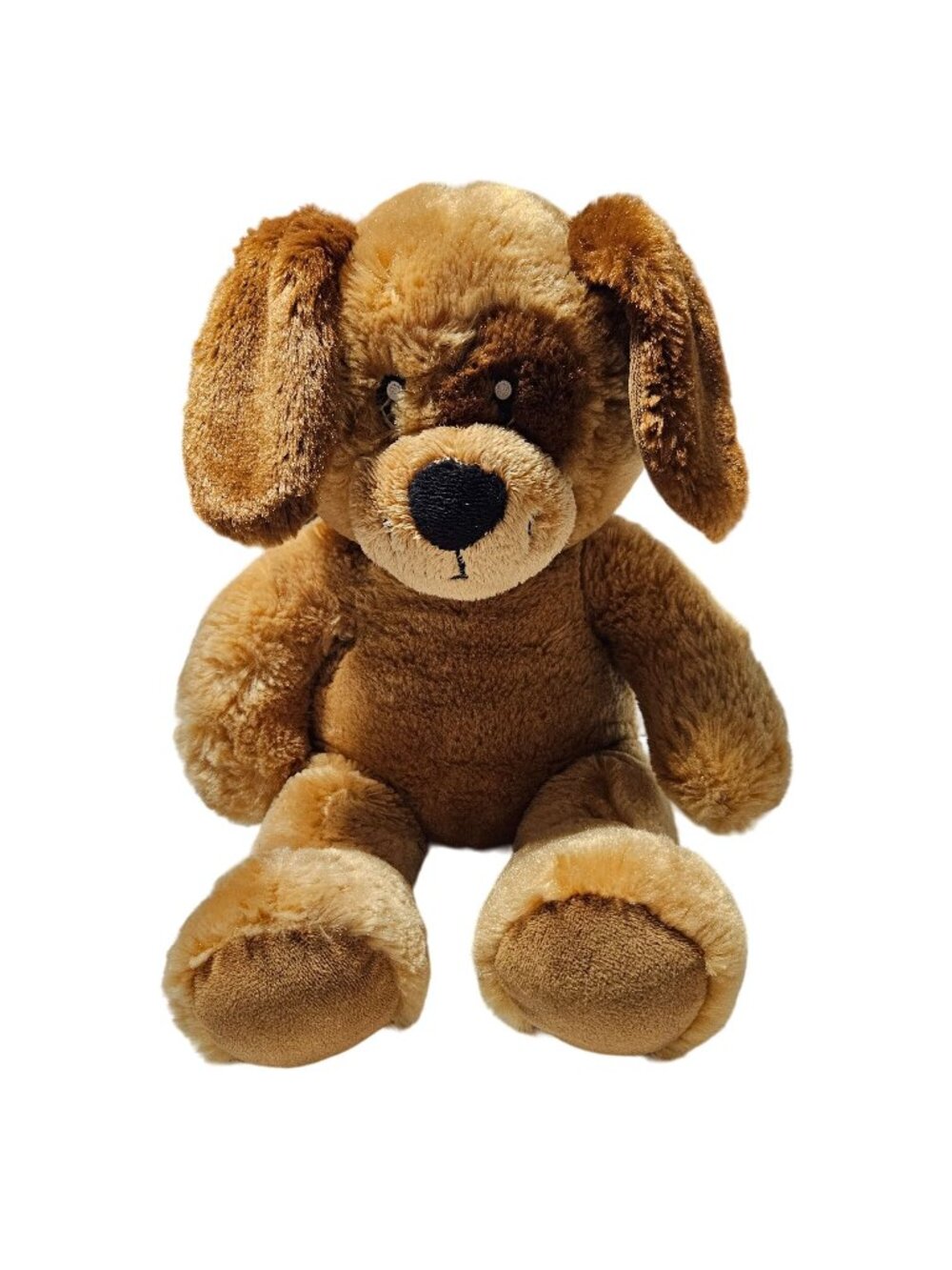 Build a Bear Puppy Dog 14 inch Plush Brown Spot Soft Eyes Stuffed Animal Toy